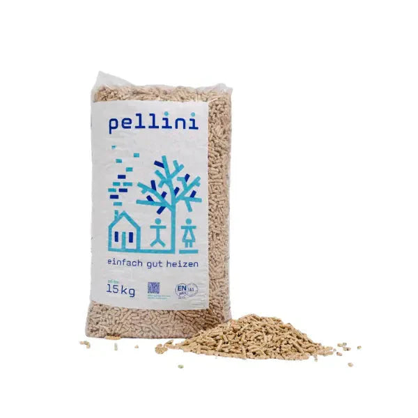 Pellini Holzpellets ENplus A1 – 990 kg (66×15 kg), DINplus & ENplus A1, ≥ 4,6 kWh/kg